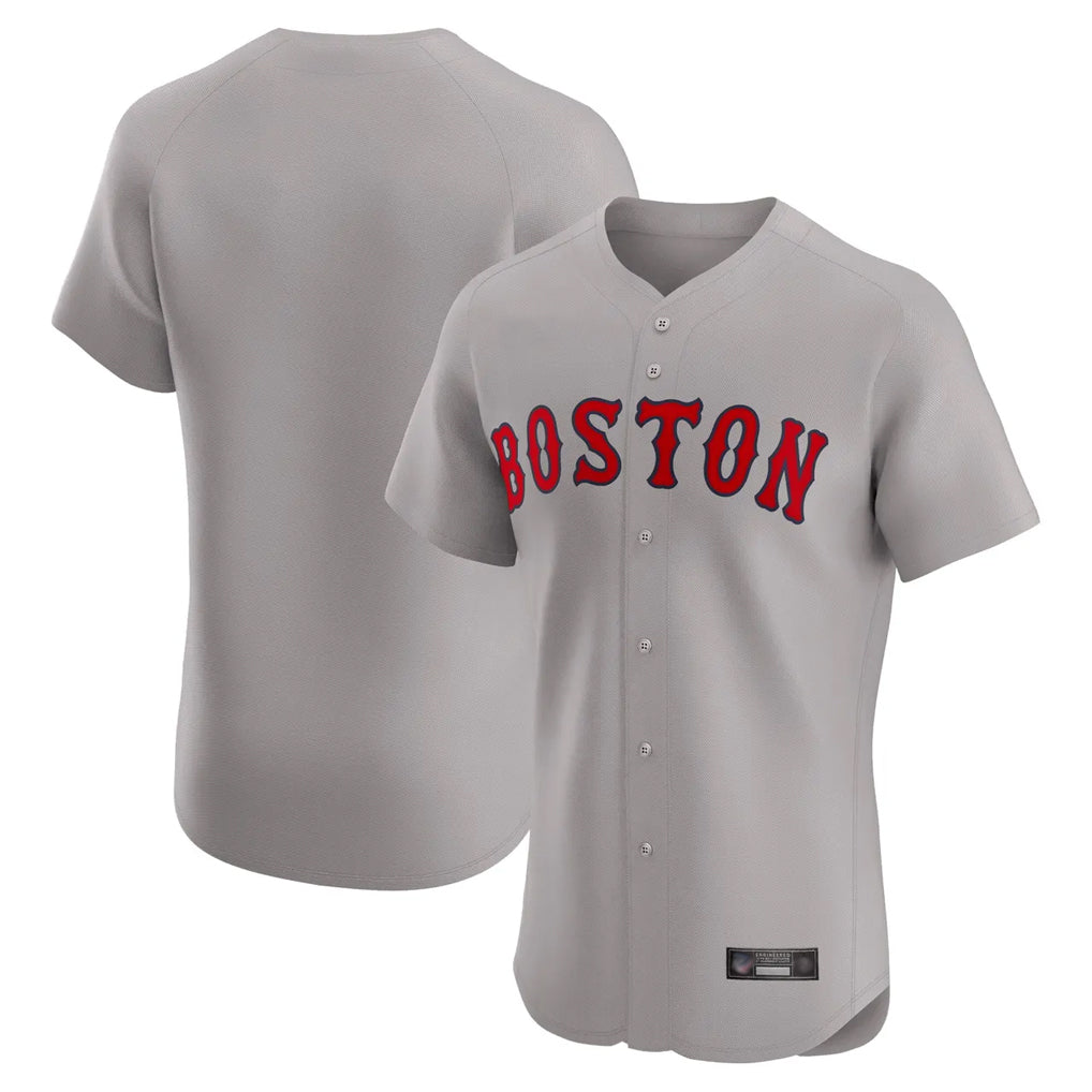 Arlishia B.Red Sox Blank Player Gray Road Limited Home Game Stitched Jerseys