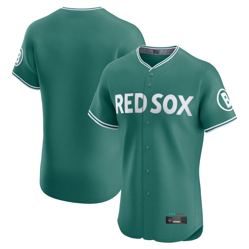 Arlishia B.Red Sox Blank Player Green City Connect Limited Elite Home Game Stitched Jerseys