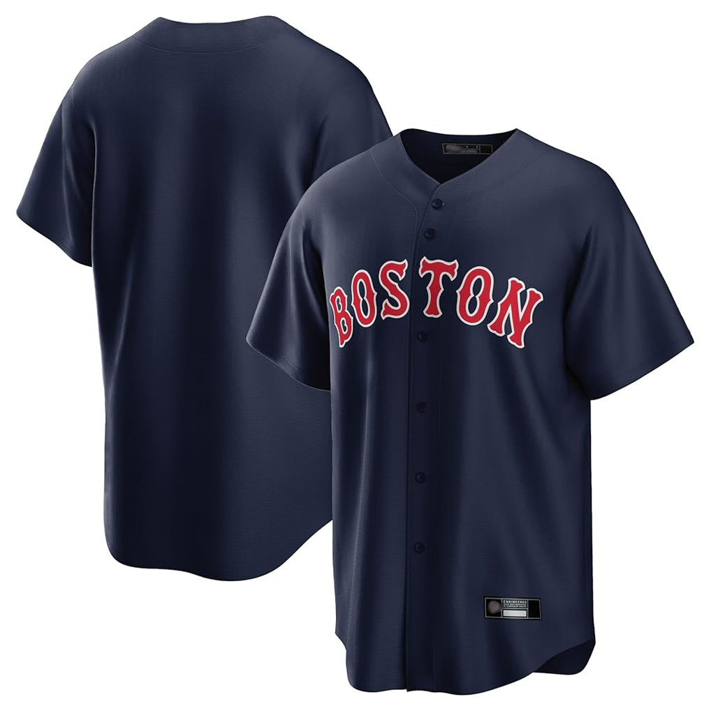 Arlishia B.Red Sox Blank Player Navy Home Game Stitched Jerseys