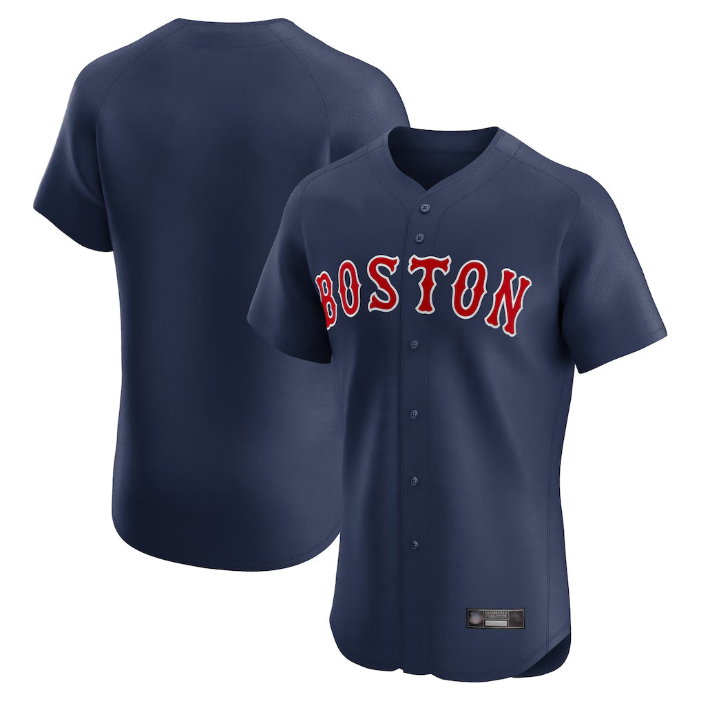 Arlishia B.Red Sox Blank Player Navy Limited Elite Home Game Stitched Jerseys