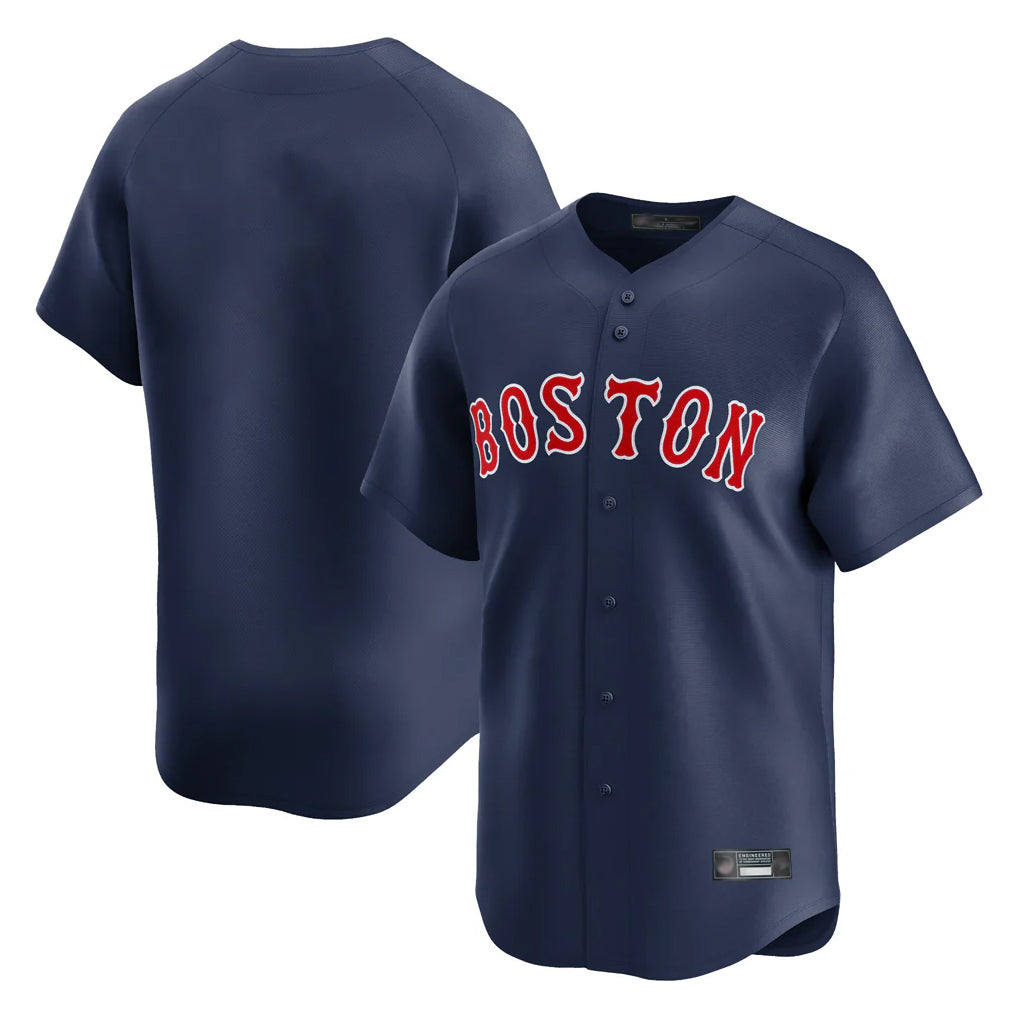Arlishia B.Red Sox Blank Player Navy Limited Home Game Stitched Jerseys