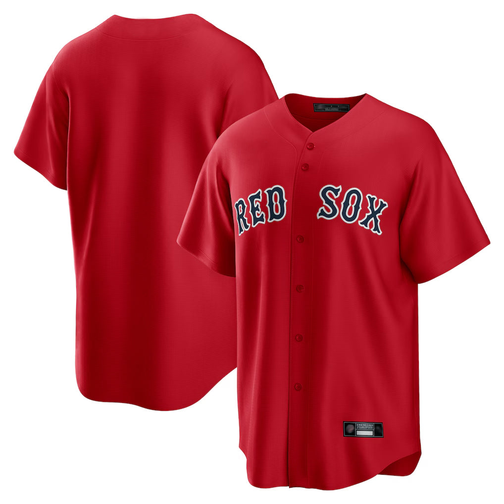 Arlishia B.Red Sox Blank Player Red Home Game Stitched Jerseys