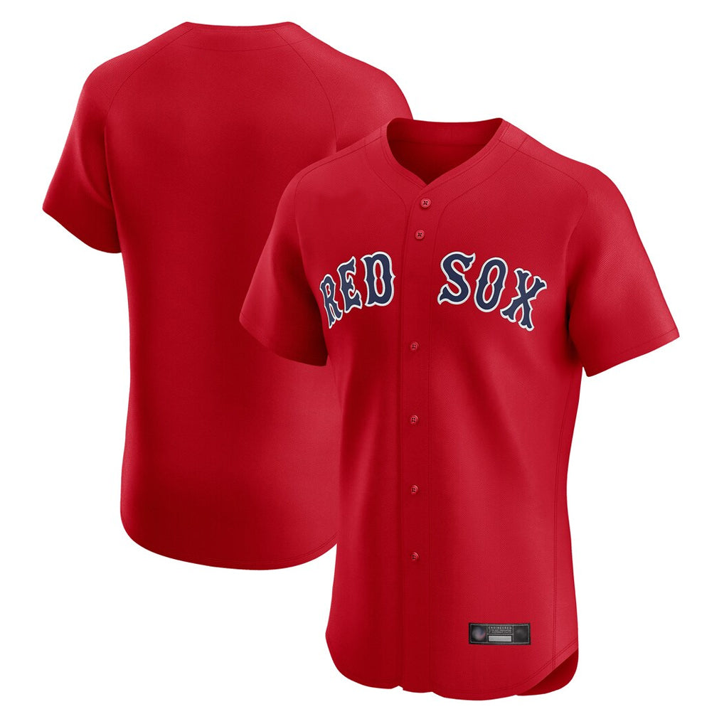 Arlishia B.Red Sox Blank Player Red Limited Elite Home Game Stitched Jerseys