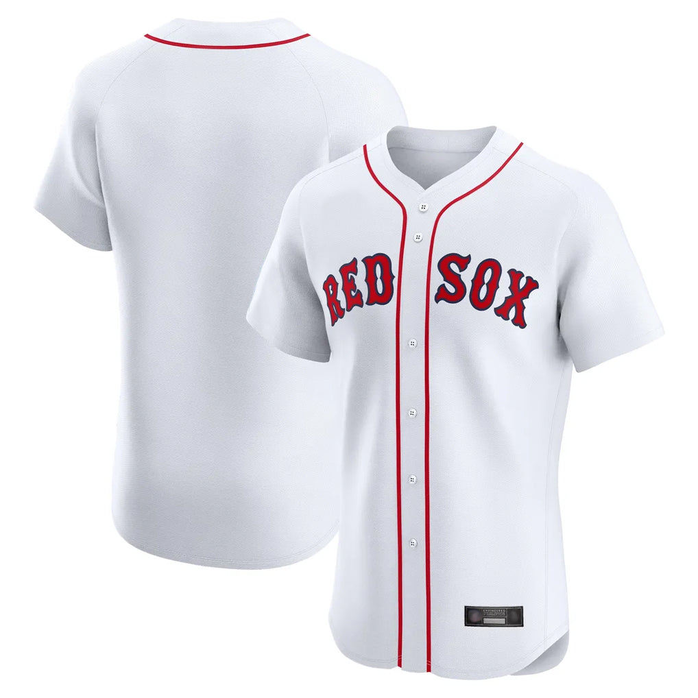 Arlishia B.Red Sox Blank Player White Limited Elite Home Game Stitched Jerseys