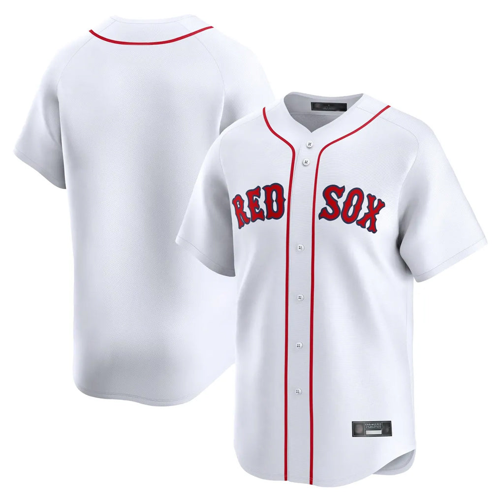 Arlishia B.Red Sox Blank Player White Limited Home Game Stitched Jerseys