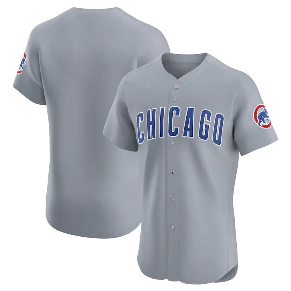 Arlishia C.Cubs Gray Road Limited Elite Home Game Blank Player Stitched Jerseys
