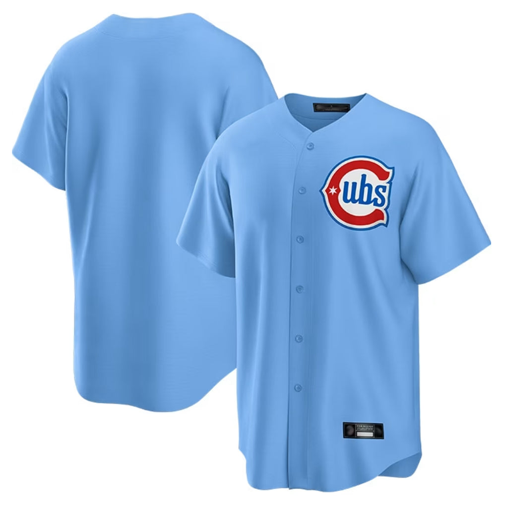 Arlishia C.Cubs Light Blue Home Game Blank Player Stitched Jerseys
