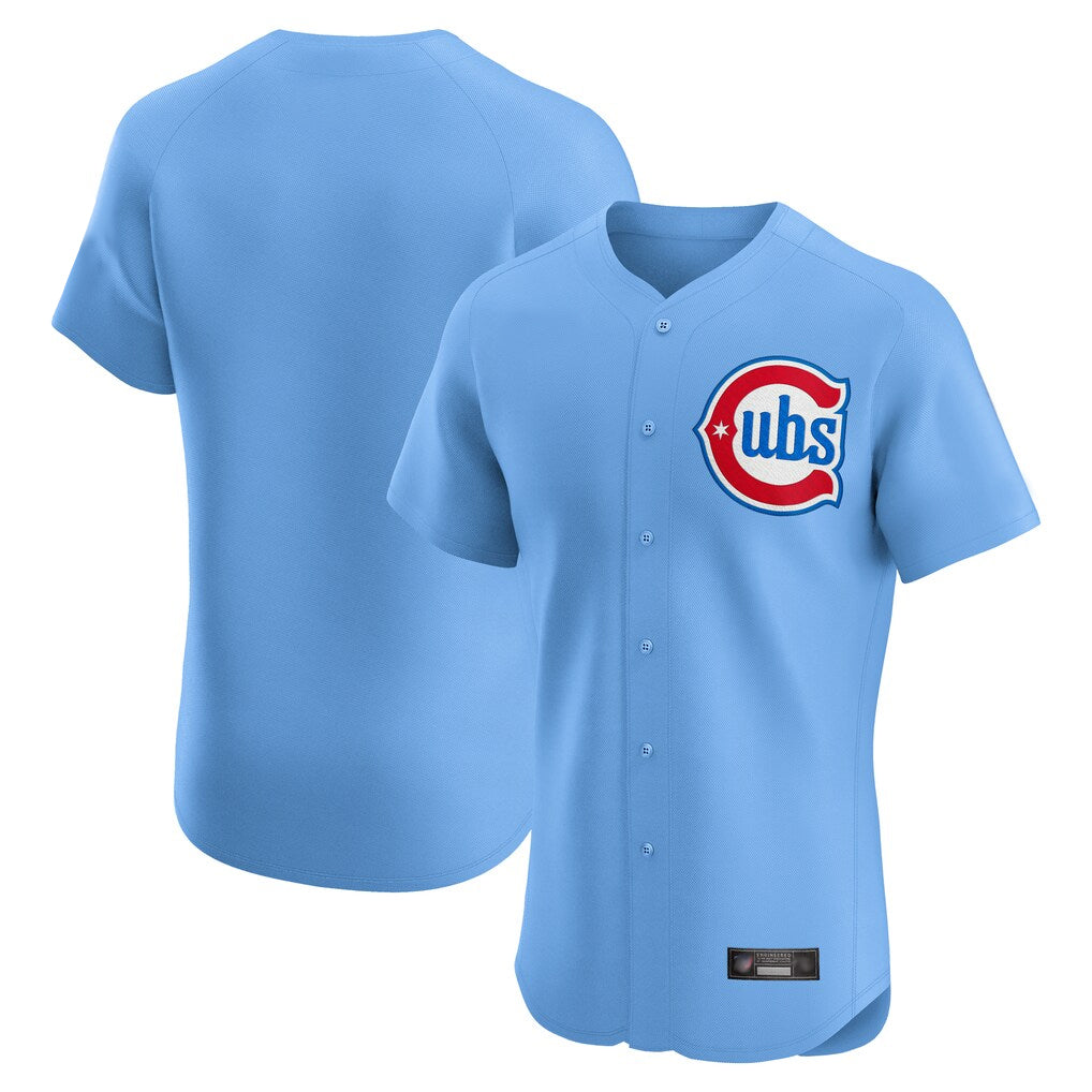Arlishia C.Cubs Light Blue Limited Elite Home Game Blank Player Stitched Jerseys