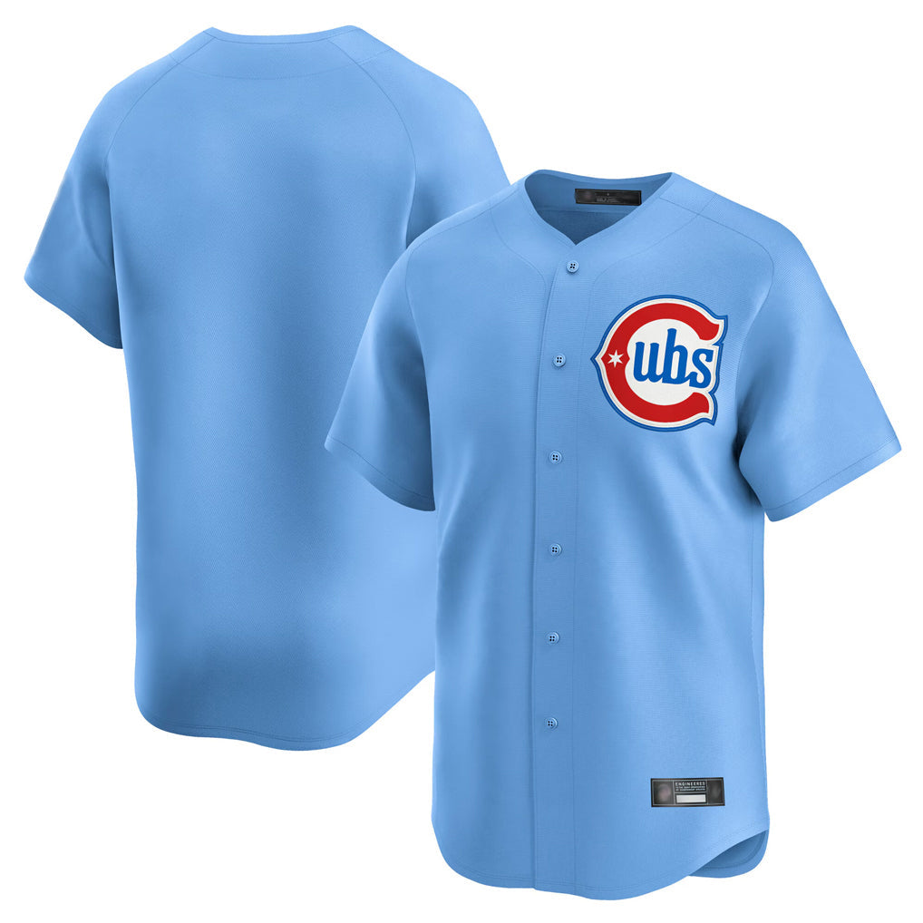 Arlishia C.Cubs Light Blue Limited Home Blank Player Stitched Jerseys