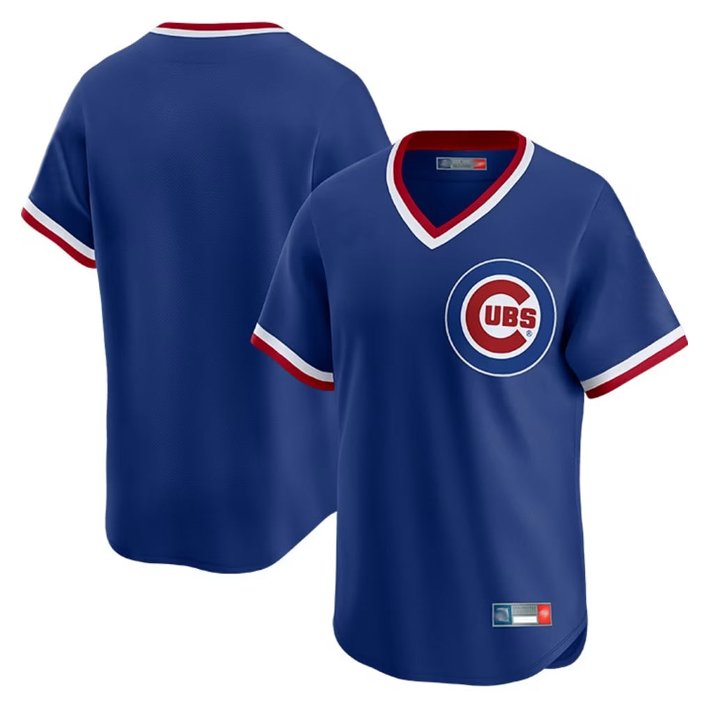 Arlishia C.Cubs Royal T-shirt Cooperstown Collection Limited Blank Player Stitched Jerseys