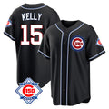 Arlishia C.Cubs #15 Carson Kelly Player Black Fashion Out 150th Anniversary Game Stitched Jerseys