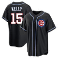 Arlishia C.Cubs #15 Carson Kelly Player Black Fashion Out Game Stitched Jerseys