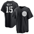 Arlishia C.Cubs #15 Carson Kelly Player Black Game Stitched Jerseys