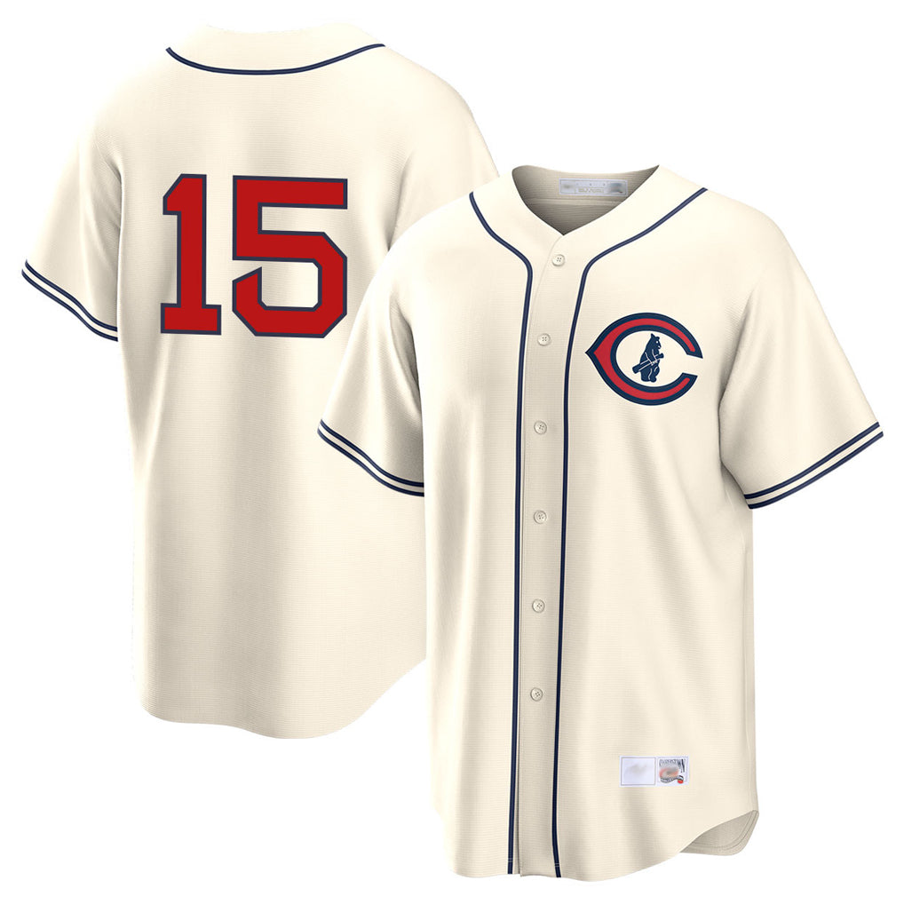 Arlishia C.Cubs #15 Carson Kelly Player Cream Field of Dreams Home Game Stitched Jerseys