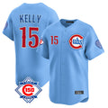 Arlishia C.Cubs #15 Carson Kelly Player Light Blue 150th Anniversary Limited Home Stitched Jerseys