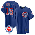 Arlishia C.Cubs #15 Carson Kelly Player Royal 150th Anniversary Home Game Stitched Jerseys