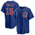 Arlishia C.Cubs #15 Carson Kelly Player Royal Home Game Stitched Jerseys