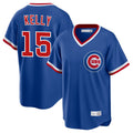 Arlishia C.Cubs #15 Carson Kelly Player Royal T-shirt Cooperstown Collection Limited Stitched Jerseys