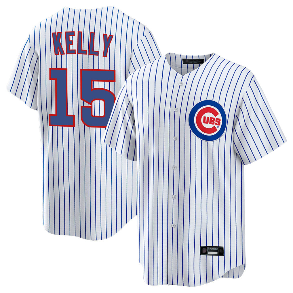 Arlishia C.Cubs #15 Carson Kelly Player White Limited Elite Home Game Stitched Jerseys
