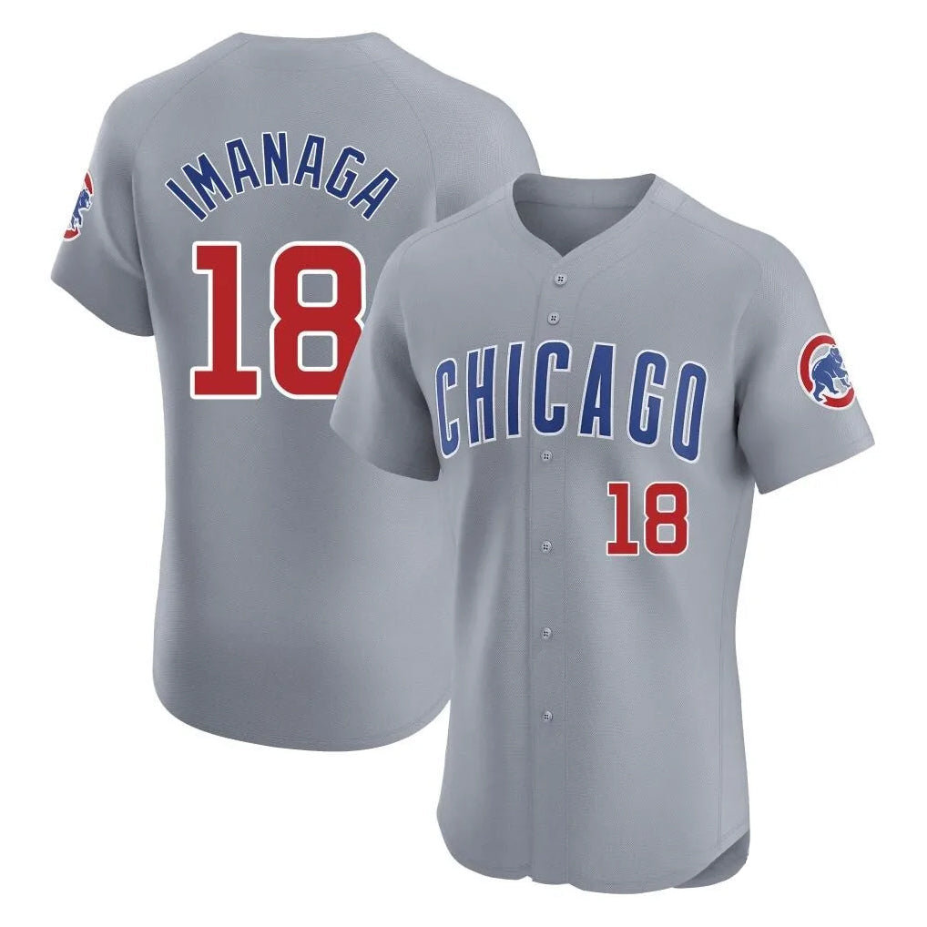 Arlishia C.Cubs #18 Shota Imanaga Player Gray Road Limited Elite Home Stitched Jerseys