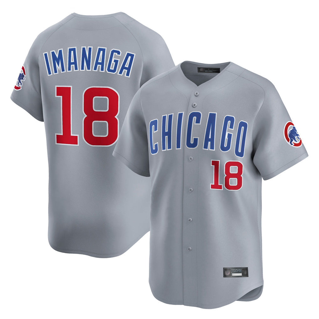 Arlishia C.Cubs #18 Shota Imanaga Player Gray Road Limited Home Stitched Jerseys