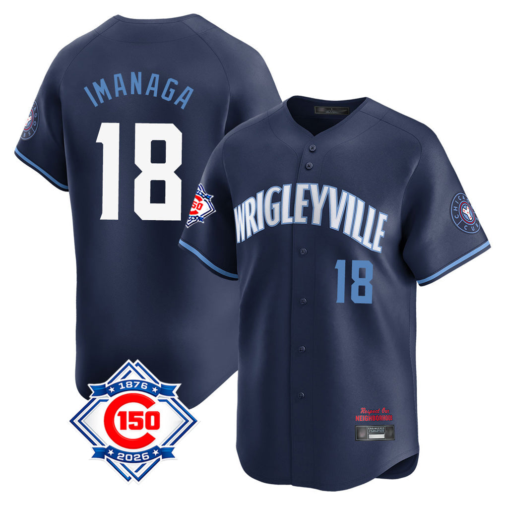 Arlishia C.Cubs #18 Shota Imanaga Player Navy City Connect Home Game Stitched Jerseys