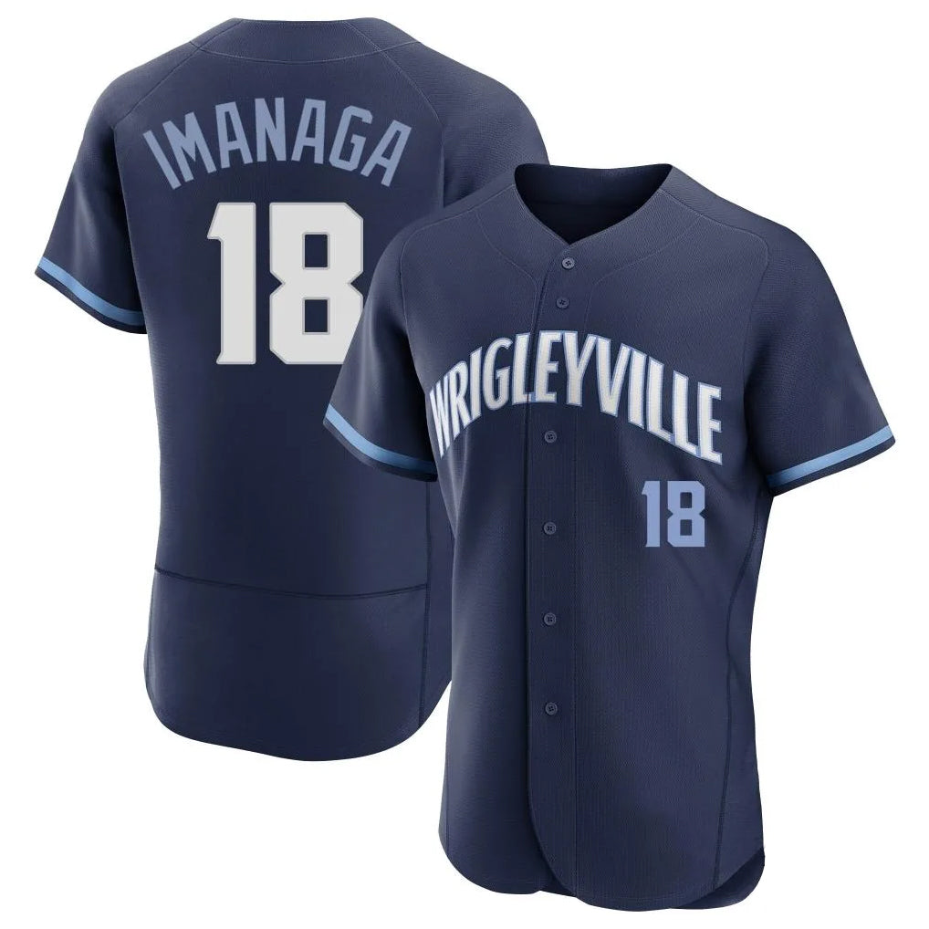 Arlishia C.Cubs #18 Shota Imanaga Player Navy City Connect Limited Elite Home Stitched Jerseys