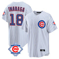 Arlishia C.Cubs #18 Shota Imanaga Player White 150th Anniversary Home Game Stitched Jerseys