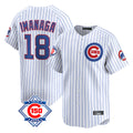 Arlishia C.Cubs #18 Shota Imanaga Player White 150th Anniversary Limited Home Game Stitched Jerseys