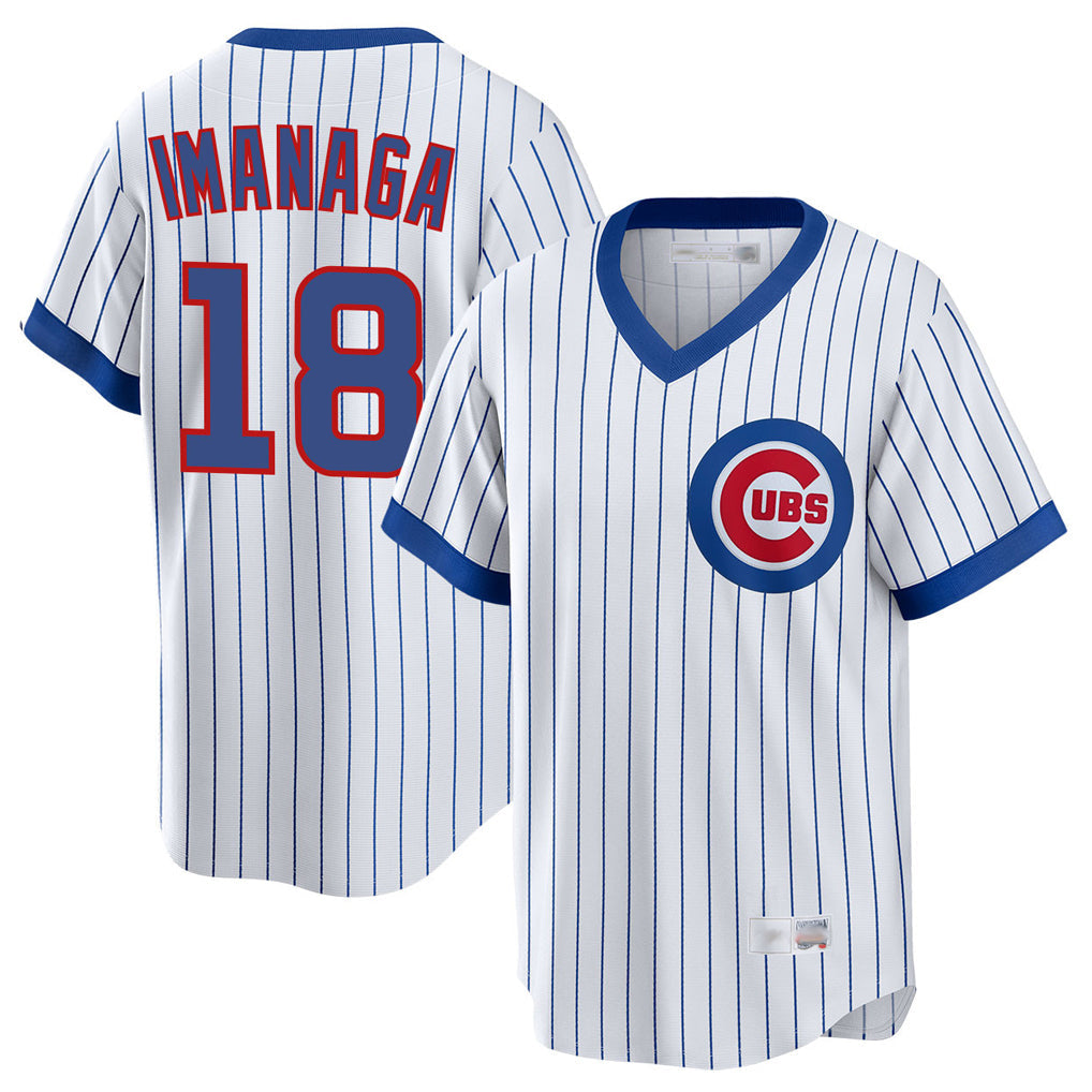 Arlishia C.Cubs #18 Shota Imanaga Player White T-shirt Cooperstown Collection Limited Stitched Jerseys