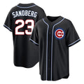 Arlishia C.Cubs #23 Ryne Sandberg Player Black Fashion Out Game Stitched Jerseys