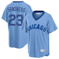 Arlishia C.Cubs #23 Ryne Sandberg Player Blue T-shirt Cooperstown Collection Limited Stitched Jerseys
