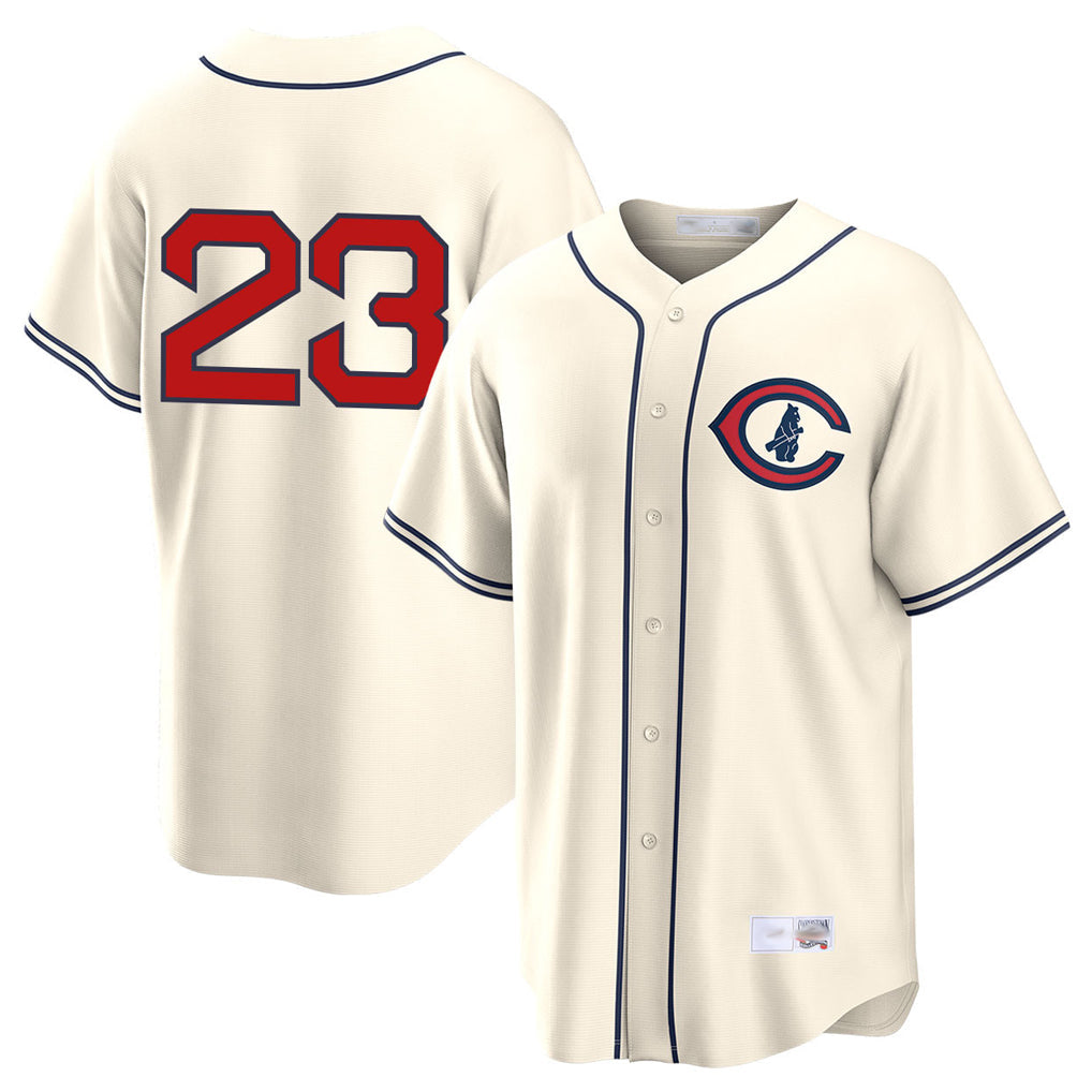Arlishia C.Cubs #23 Ryne Sandberg Player Cream Field of Dreams Home Game Stitched Jerseys