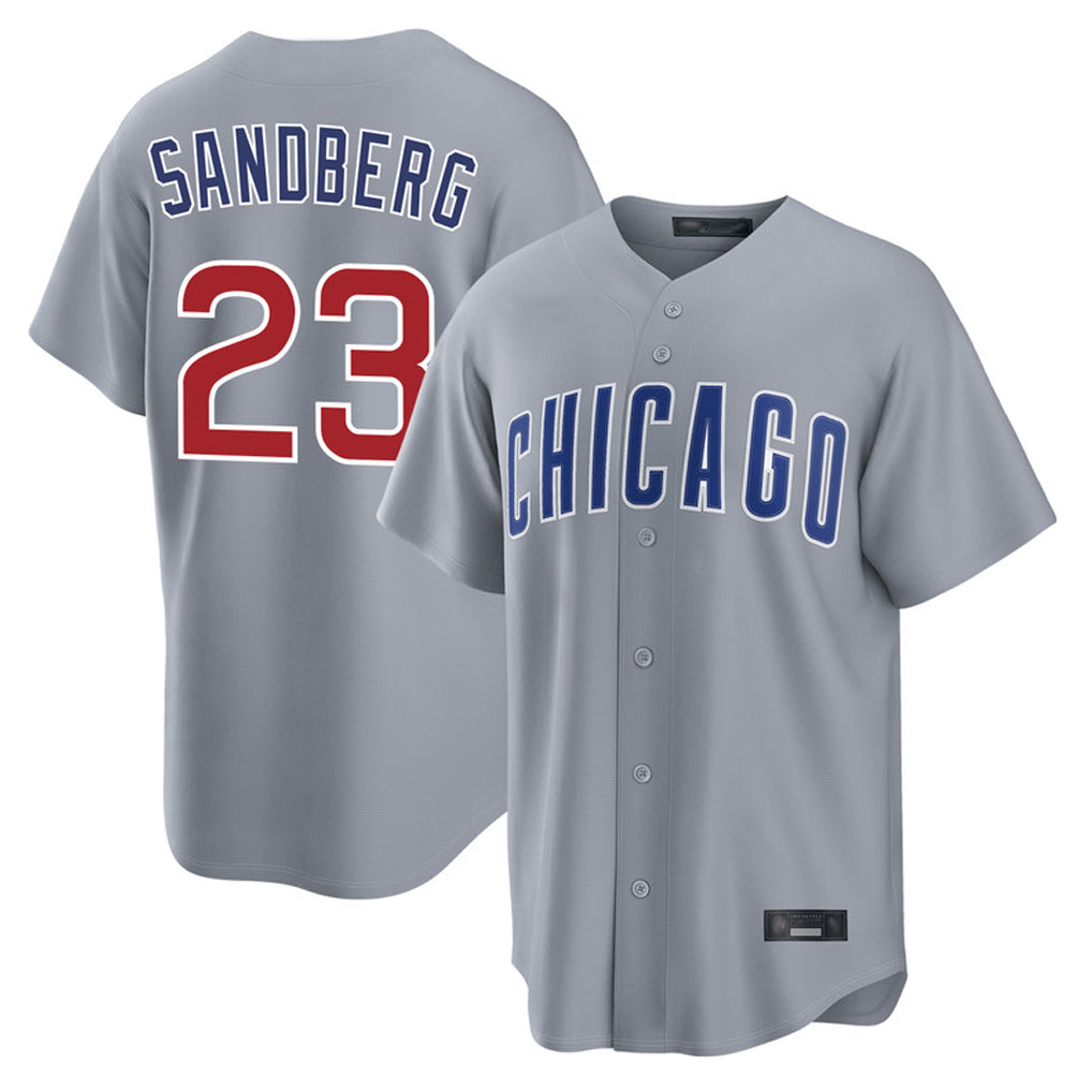 Arlishia C.Cubs #23 Ryne Sandberg Player Gray Home Game Stitched Jerseys
