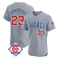 Arlishia C.Cubs #23 Ryne Sandberg Player Gray Road 150th Anniversary Limited Elite Home Stitched Jerseys