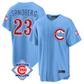 Arlishia C.Cubs #23 Ryne Sandberg Player Light Blue 150th Anniversary Home Game Stitched Jerseys