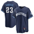 Arlishia C.Cubs #23 Ryne Sandberg Player Navy City Connect Home Game Stitched Jerseys