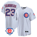 Arlishia C.Cubs #23 Ryne Sandberg Player White 150th Anniversary Home Game Stitched Jerseys