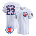 Arlishia C.Cubs #23 Ryne Sandberg Player White 150th Anniversary Limited Elite Home Game Stitched Jerseys