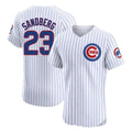 Arlishia C.Cubs #23 Ryne Sandberg Player White Limited Elite Home Game Stitched Jerseys