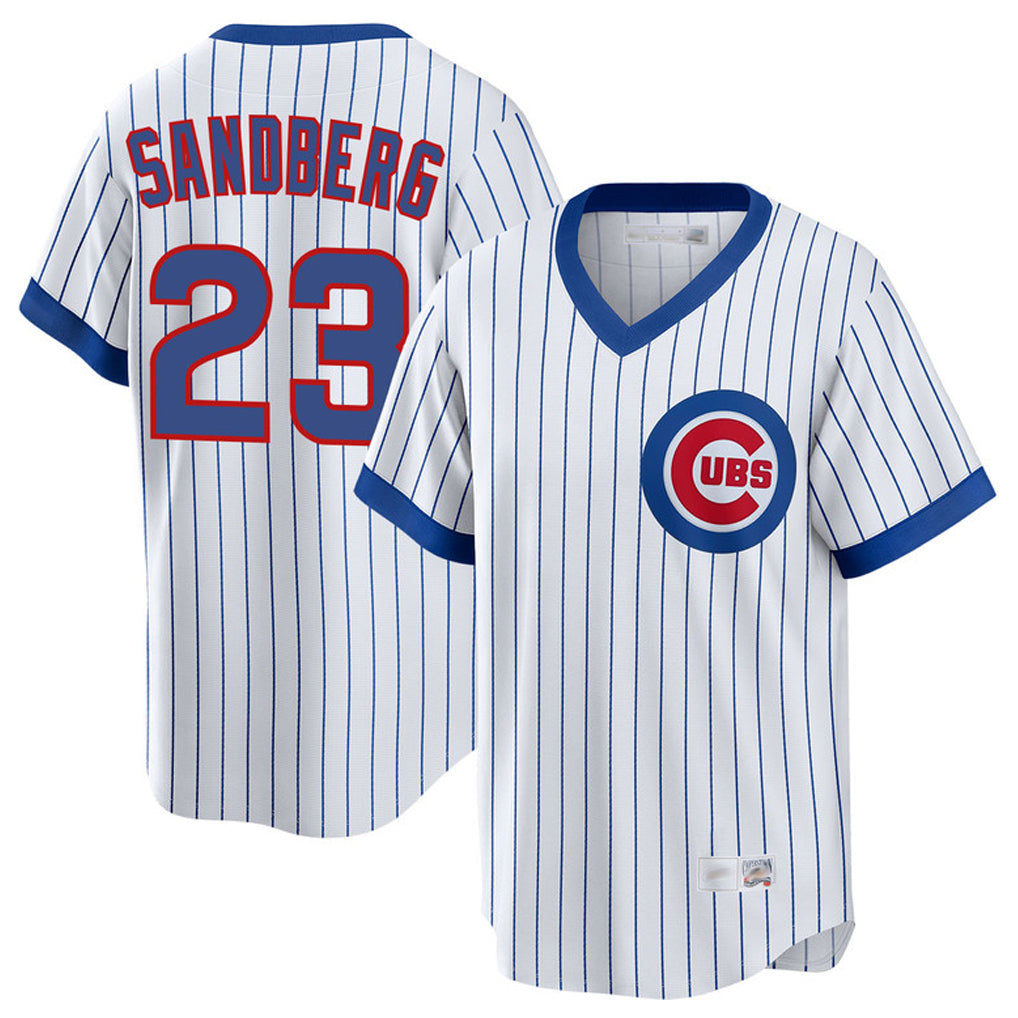 Arlishia C.Cubs #23 Ryne Sandberg Player White T-shirt Cooperstown Collection Limited Stitched Jerseys