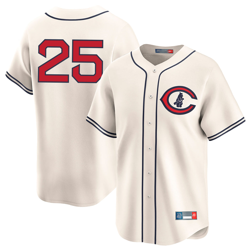 Arlishia C.Cubs #25 Mois¨¦s Ballesteros Player Cream Field of Dreams Limited Home Game Stitched Jerseys