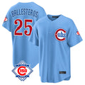 Arlishia C.Cubs #25 Mois¨¦s Ballesteros Player Light Blue 150th Anniversary Home Game Stitched Jerseys