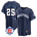 Arlishia C.Cubs #25 Mois¨¦s Ballesteros Player Navy 150th Anniversary City Connect Home Game Stitched Jerseys
