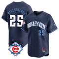 Arlishia C.Cubs #25 Mois¨¦s Ballesteros Player Navy City Connect 150th Anniversary Limited Home Stitched Jerseys