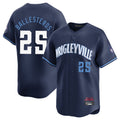 Arlishia C.Cubs #25 Mois¨¦s Ballesteros Player Navy City Connect Limited Home Stitched Jerseys