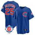 Arlishia C.Cubs #25 Mois¨¦s Ballesteros Player Royal 150th Anniversary Home Game Stitched Jerseys