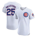 Arlishia C.Cubs #25 Mois¨¦s Ballesteros Player White Limited Elite Home Game Stitched Jerseys