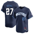 Arlishia C.Cubs #27 Seiya Suzuki Player Navy City Connect Limited Home Stitched Jerseys