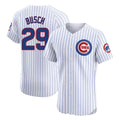 Arlishia C.Cubs #29 Michael Busch Player White Limited Elite Home Game Stitched Jerseys